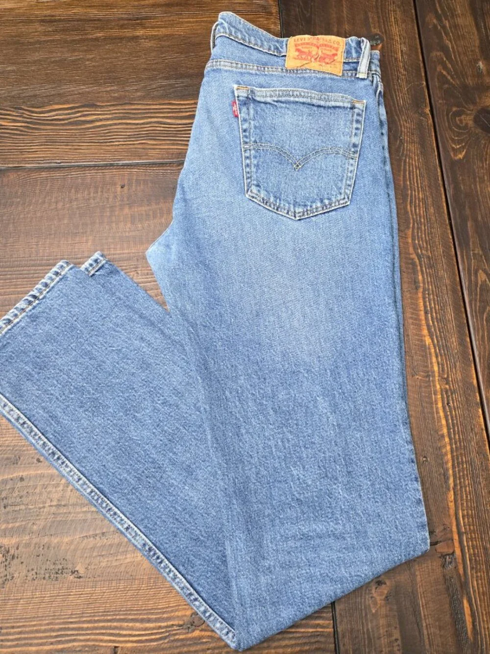 Levis 511 Mens Jeans 36x36 Fits 36x35 Slim Fit Straight Medium Wash Blue Denim